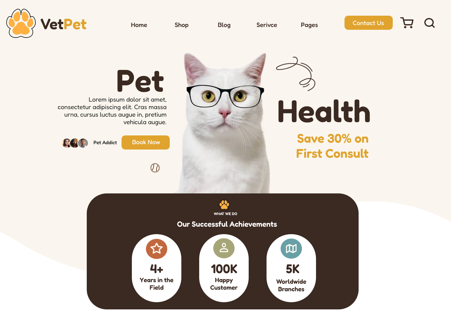 Tampilan website VetPet